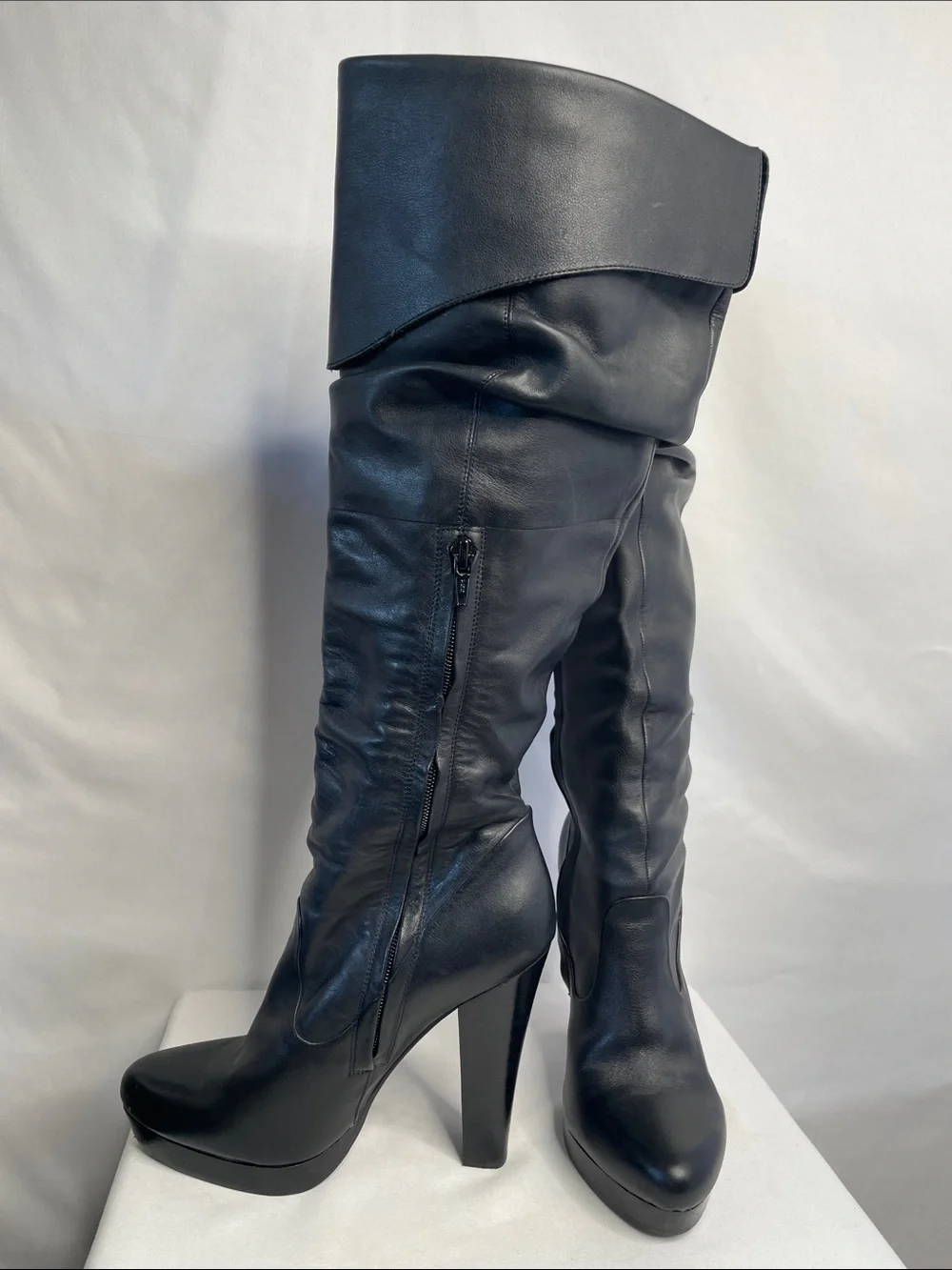 Jessica Simpson Black Knee High Heel Platform Boots